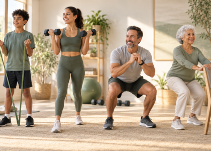 Resistance training for different ages from teenagers to older adults